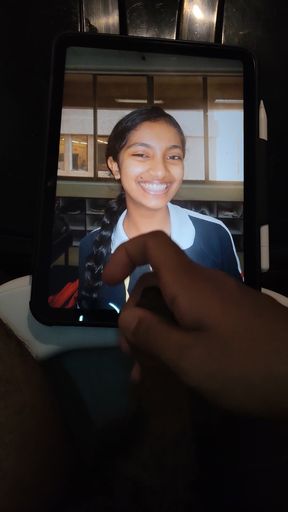 Teenage Indian cutie gets a facial from her age gap lover