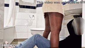 lucky plumber gets to fuck a naughty wife and cum inside her in a hotel bathroom - amber_booty