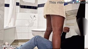 lucky plumber gets to fuck a naughty wife and cum inside her in a hotel bathroom - amber_booty