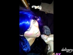 Amateur CD piss drink and facial