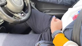 Touching Driver Dick While Driving