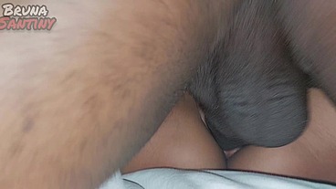 Negao faz sexo selvagem com a bruna e ela gozou muito.