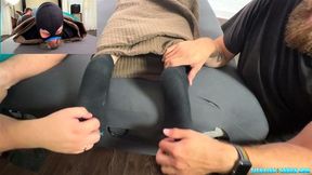 Petting And Adoring Jays Feet As Payment For His Ride