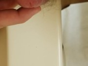 Pre-bath cumshot