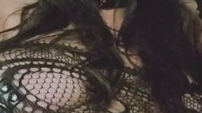 smoking with my new hot lingerie