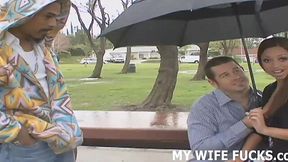 Interracial BBC fills this MILF's tight hole