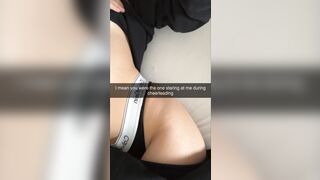 Cheerleader wants to fuck virgin classmate in school