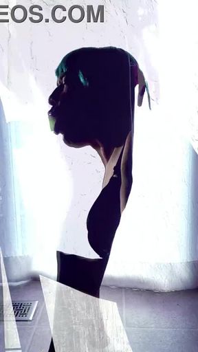 smoking sissy slut seduction in platform heels & lingerie