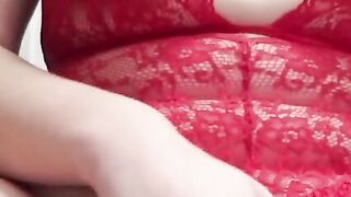 Gigantic Natural Melons Masturbates And Squirts