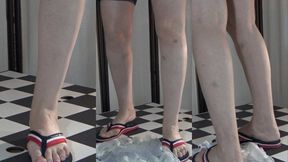 Summer feelings under Tanja's Tommy Hilfiger FlipFlops - Cam 1