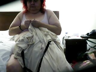 Dressing for specific dinner at a event from undressed to completely clothed