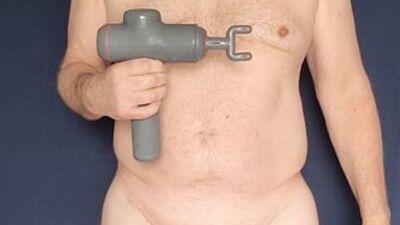 Masturbating with massager and eating my cum - again