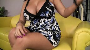 Office secretary grabs happy ending from watching streaming