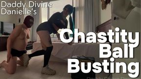 Sensitive Subby Freak Takes Chastity Kicks & Encouragement