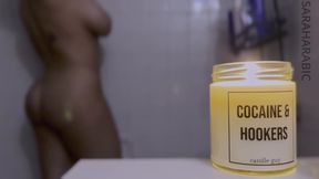 Relaxing Shower with Candle