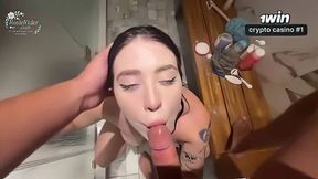 Amateur blowjob and hottest time to penetrate with meaty culo Rosie Rider - XXX!