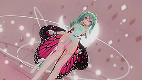 Miku X Insect Hentai Sex Dance Mmd Creampie Undress Dance Soft Green Hair Color Edit Smixix