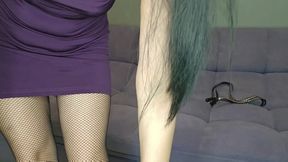 Punishment, Belt, Humiliation, Pussy Licking, Female Domination