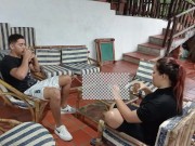 MI CUÑADO SE QUEDA DESCANSANDO Y YO APROVECHO PARA CHUPARLE ESA VERGA TAN RICA Y LUEGO COGER