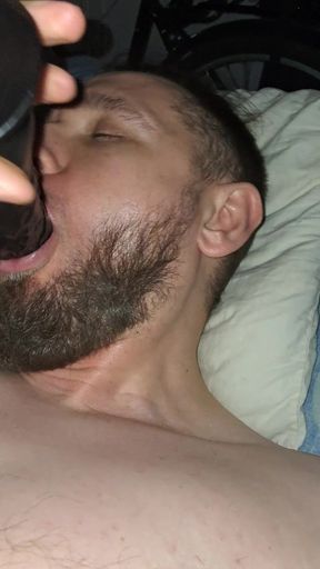 taking dildo ftom ass to mouth