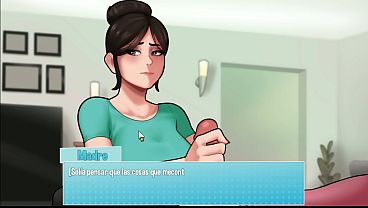 madrastra caliente se hace desear sexualmente pero nos interrumpen -House chores 1