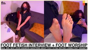 19YO Student In a Hot Foot Fetish interview Answers Questions Before Getting Her Feet Absolutely Devoured By a Foot Perv - Foot Fetish Interview Volume 6 - COLLECTORS EDITION