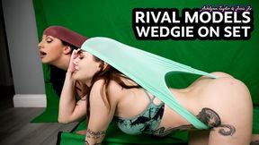 Ashlynn Taylor & Josie Jo - "Rival Models Wedgie On Set" Bitchy Wedgie Fight - HD 1080p