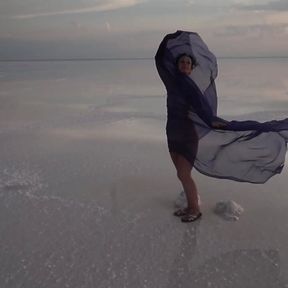 Erotic Dance on salt crust of Salt Lake  Elton