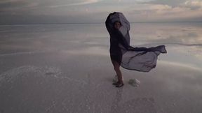 Erotic Dance on salt crust of Salt Lake  Elton