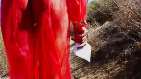 Eager Slut Sucks and Gets Fucked Outdoors