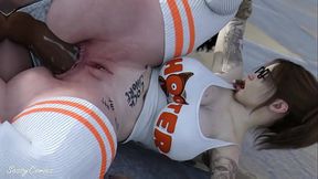 Hooters Girl Assfucked on the ground for spilling drink on Trans Customer - Sassycomics