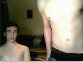 Twink College Couple Masturbating