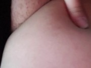 Bbw ftm cums in public parking lot as cars drive by