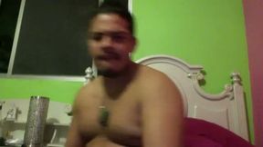 Chubby Guy - South American Looking - Strip and Jerk Off