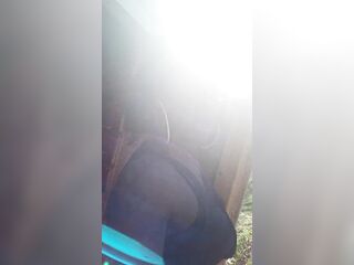 Some outside hot time in the backyard