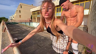 Petite ScholGirl Loves to Walk Home Not Alone - Spirite Moon