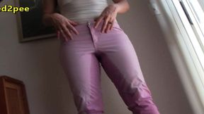 sinn sage locked out and pissing her tight pants