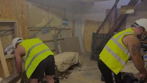 Helmet Builder Hairy Bear Eats Ass Then Breeds Chav Bareback