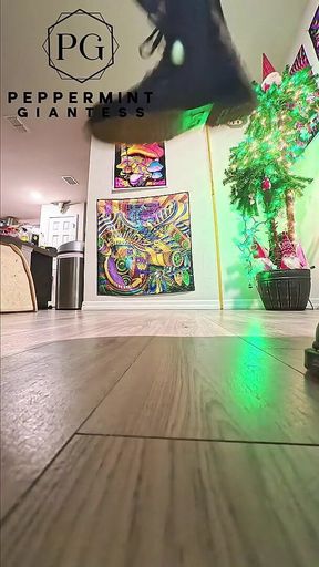 6'7 Giantess in Doc Martens Stomping Hard Vicious Slow-mo Stomps