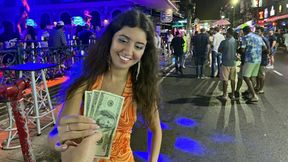 Wild Ride with a Russian Babe: Ass play Creampie in Public!