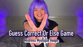 Guess Correct Or Else CBT Game - Female Domination Ballbusting Femdom with Mistress Mystique - MP4