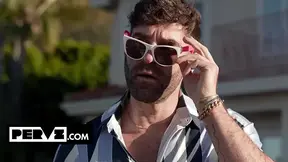 Bratty rich cutie Lily Starfire gets a lesson in respect from a slutty pool guy