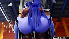 Widowmakers Tempting Drill Ignites Hot Encounter in Overwatch 3D
