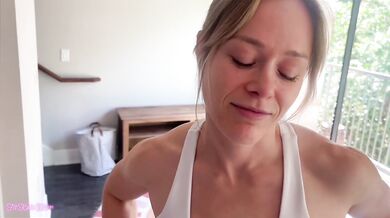 Lukas Destroys Skinny Blonde Katie Rough Breeding Creampie Gym Leggings