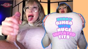 Nerdy BIMBO With Huge Inflated Tits