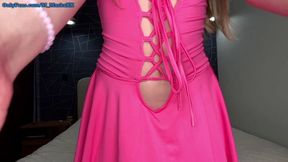Pink Uniform With Short Skirt And This Fairy Angel With Tight Holes Is Yours - Little Reislin And Little Angel
