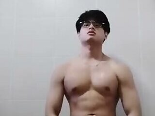 Cute jaewon jerking and cumming