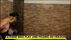 CRUEL WAX PUNISHMENT (ON THE FEET AS WELL) AND PISSING IN THE BATH TUB HD VERSION