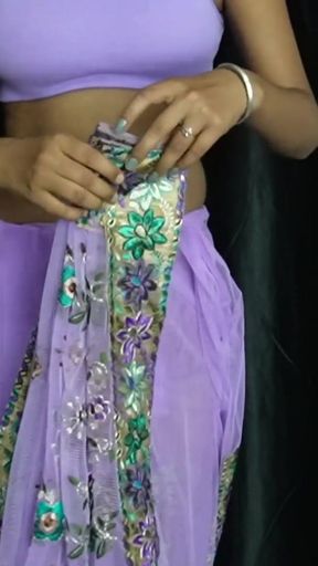 My stepbrother picked up my saree and fucked me a lot.   Clip 2