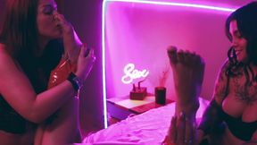 Bound Feet for the Pleasure of These Naughty Girls